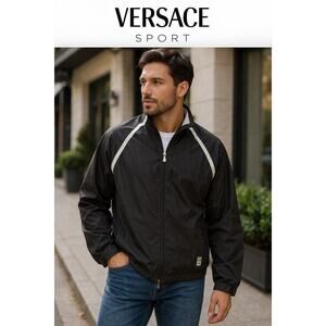 Vintage Versace Sport Technical Contrast-Tape Jacket